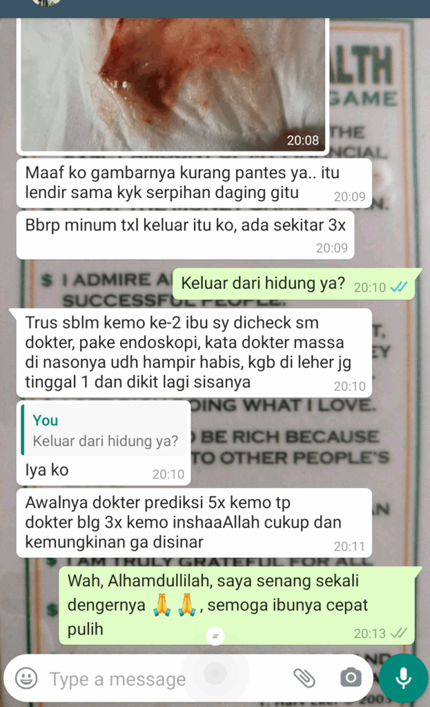 Testimonial Kanker Nasofaring